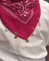 Foulard Bandana charms à personnaliser