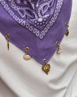 Foulard Bandana charms à personnaliser