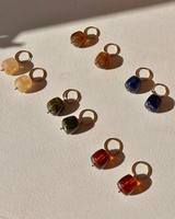 Recharges Boucles d'oreilles Alba - Big Perles Carrées
