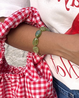 Bracelet Alba perles organiques marbrées