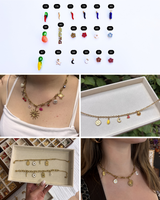 Bracelet à personnaliser - Aurélie – Chaîne & pampilles au choix