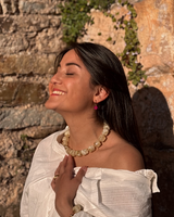 Collier Alba perles marbrées