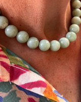 Collier Alba perles marbrées rondes