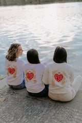 HOODIE des besos en blanc & écru