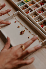 Collier à personnaliser - Aurélie – Chaîne & Pampilles au choix