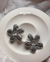 Maxi Recharges Boucles d’oreilles fleurs - pampilles en résine