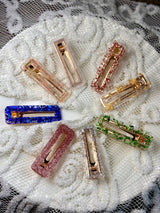 Barrette Rectangle – Attache Crocodile - 8 Coloris