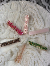 Barrette Droite – Attache Crocodile - 7 Coloris