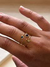 Bague Système solaire - Ajustable en acier Inoxydable