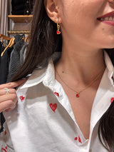 Collier pampille Cœur - Chaîne fine dorée & pendentif minimaliste