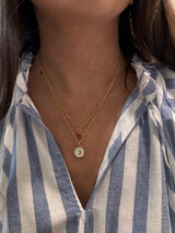 Collier pampille Cœur - Chaîne fine dorée & pendentif minimaliste