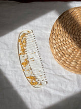 Peigne en Résine – Feuille d’or