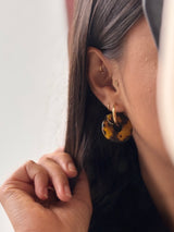 Boucles d’oreilles rondes - Acétate de Cellulose