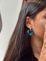 Boucles d’oreilles rondes - Acétate de Cellulose