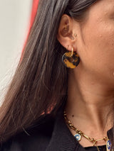 Boucles d’oreilles cœur léopard