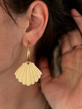 Boucles d’oreilles Coquillage – Vanille