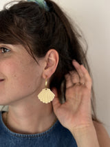 Boucles d’oreilles Coquillage – Vanille