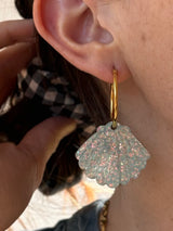 Boucles d’oreilles Coquillage – Bleu glacé