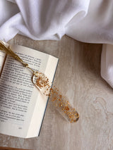 Marque page en Résine – Doré & Éclats de Pierre