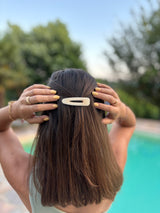 Barrettes Cheveux Résine - Triangle - Attache crocodile