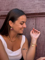 Boucles d’oreilles Ronde en Céramique - 4 coloris