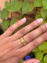 Bagues en acier inoxydable – Étoile de mer, Fleur, Gouttes ou Texturée