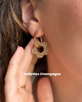 Recharges Boucles d’oreilles fleurs moyennes - pampilles en résine