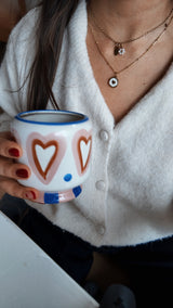 Collier médaille cœur doré – acier inoxydable