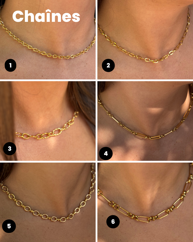 Bracelet de cheville à personnaliser - Aurélie – Chaîne & pampilles au choix