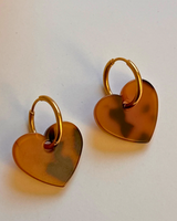 Boucles d’oreilles cœur léopard