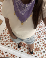 Foulard Bandana charms à personnaliser