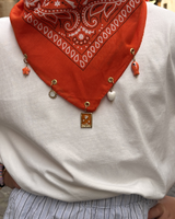 Foulard Bandana charms à personnaliser
