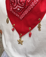 Foulard Bandana charms à personnaliser