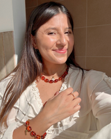 Collier Perles Olive – Ambré