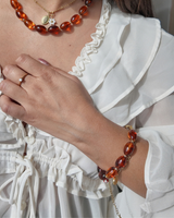 Bracelet Perles Olive – Ambré