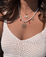 Collier Perles Blanches Charms à personnaliser