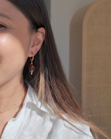 Boucles d'oreilles Perles Olive – Ambré