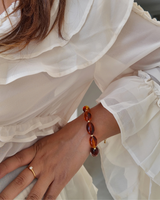 Bracelet Perles Olive – Ambré