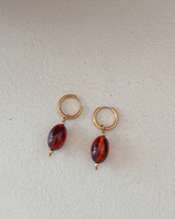 Boucles d'oreilles Perles Olive – Ambré