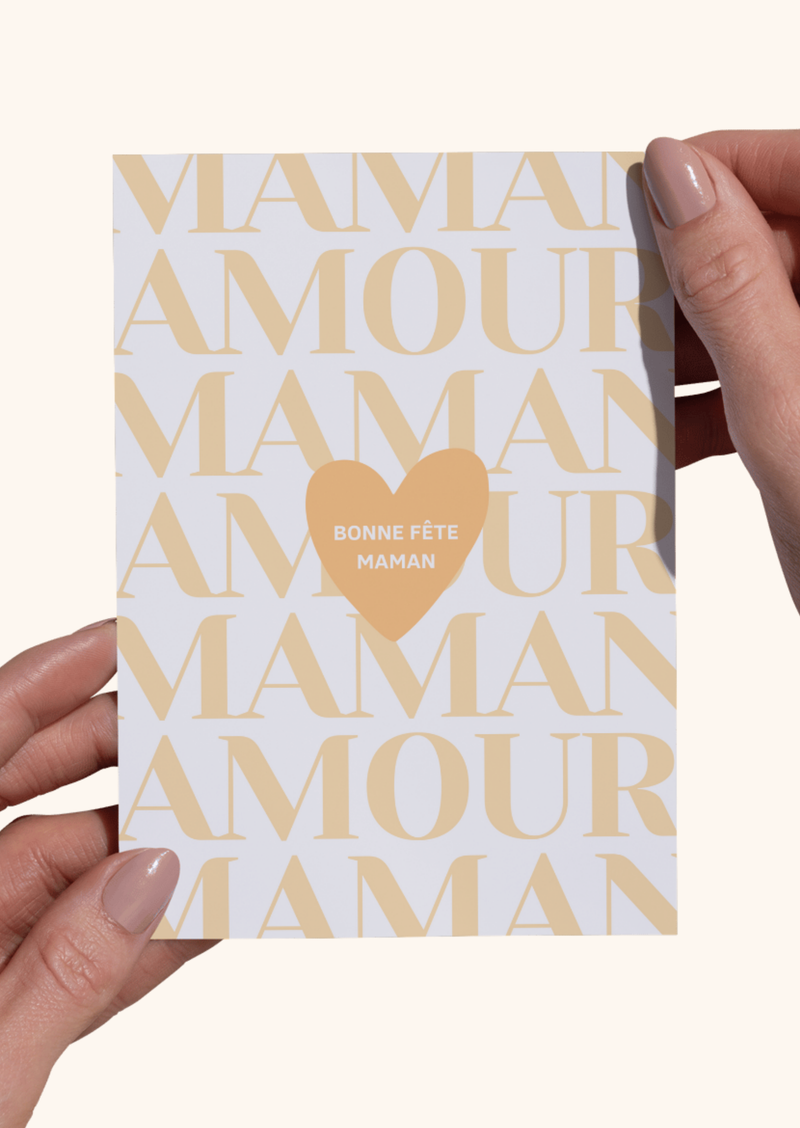 Carte postale Maman / Amour - Fête des Mères – Vivianae Studio