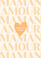 Carte postale Maman / Amour - Fête des Mères – Vivianae Studio