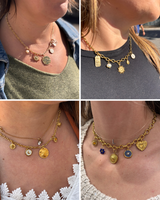 Collier à personnaliser - Aurélie – Chaîne & Pampilles au choix