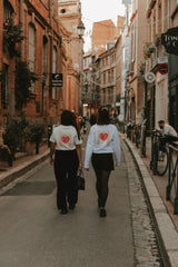 T-SHIRT des besos en blanc & écru