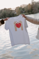 T-SHIRT des besos en blanc & écru