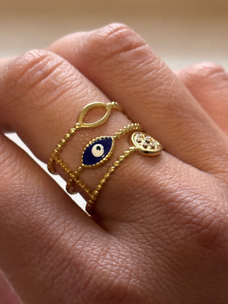 Bagues Œil protecteur- Ajustable en acier Inoxydable