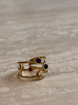 Bague Système solaire - Ajustable en acier Inoxydable