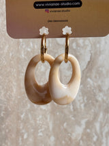Boucles d’oreilles ovales - Acrylique