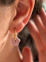 Boucles d’oreilles Fleur en Céramique Mini - 3 coloris