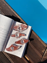 Bague de Lecture en Résine – Rouille & Éclats de Pierre - 4 Formes