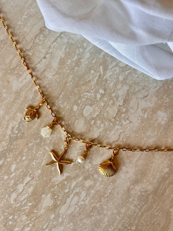 Collier à personnaliser - Aurélie – Chaîne & Pampilles au choix